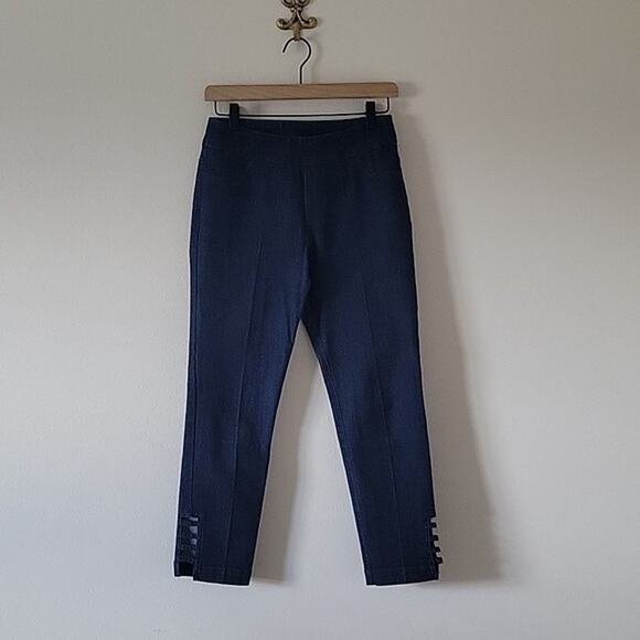 Soft Surroundings Petite Super Stretch Lattice Ankle Pull-on Jeans Size XSP - Picture 1 of 7